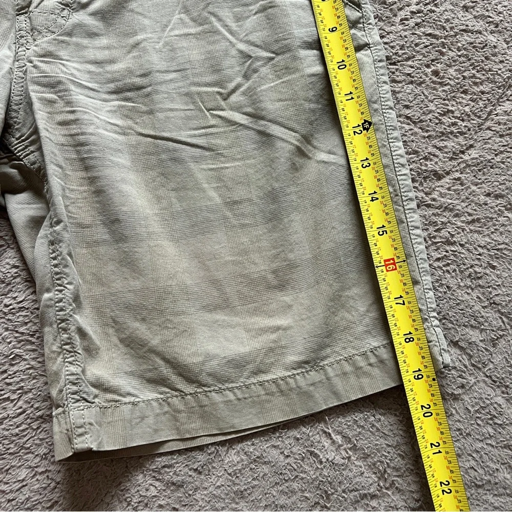 The North Face Beige‎ Plaid Shorts Sporty Utility Outdoor Hiking Preppy Size 34